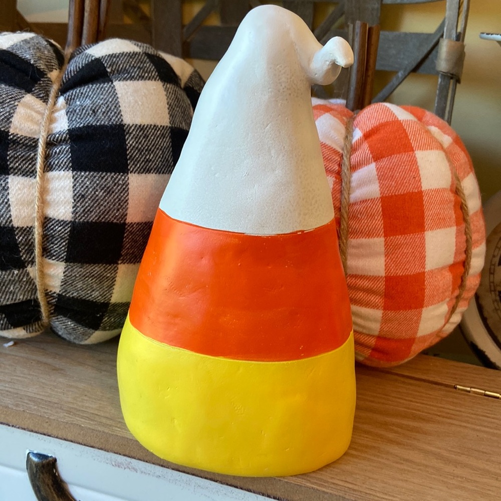 NEW! Led Lighted Sweet Fall Harvest Ceramic Halloween Candy Corn Boo Ghost - Picture 7 of 9